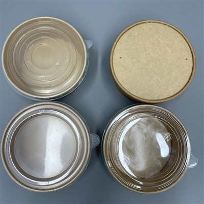 Mangkuk Kraft dengan Penutup